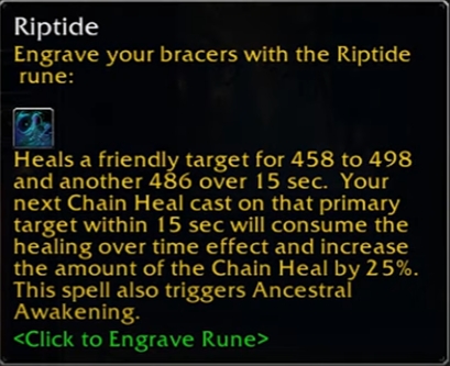 wow sod phase 3 shaman riptide rune